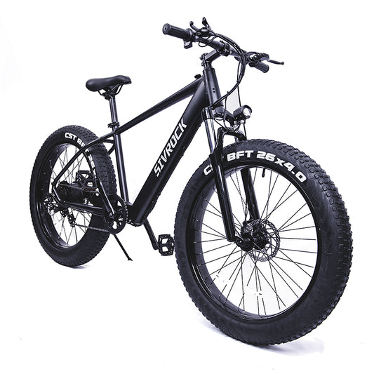 Sivrock 7-Speed Bicycle Electric Bike 26'' - Black - Sport Finesse
