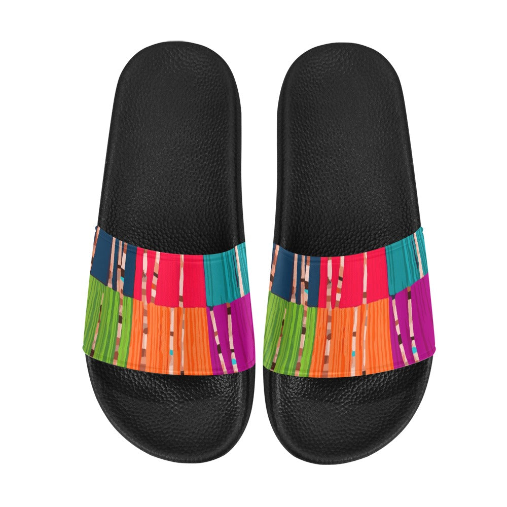 Multi Color Women's Slide Sandals - US6 - Sport Finesse
