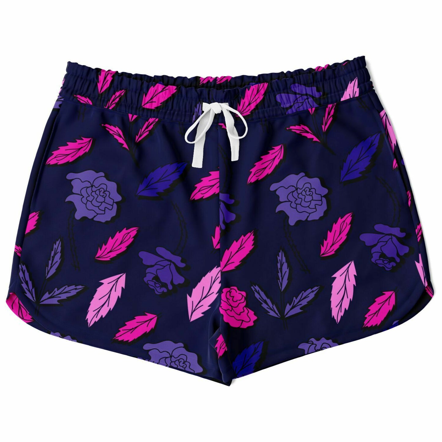 Purple Floral loose Shorts - XS - Sport Finesse