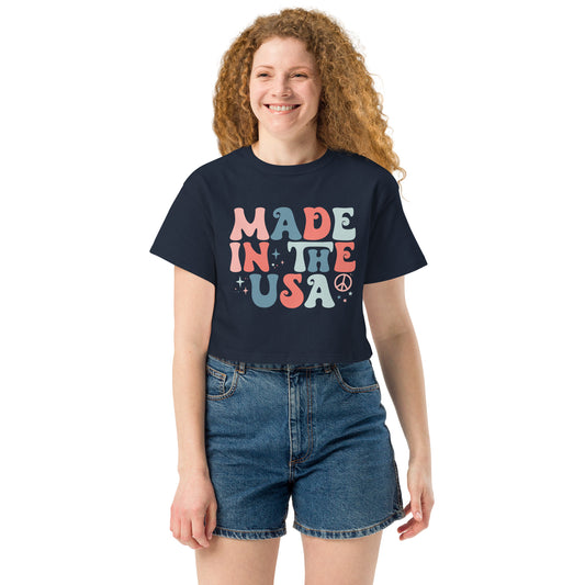 Made in the USA Champion crop top - Navy / XS - Sport Finesse