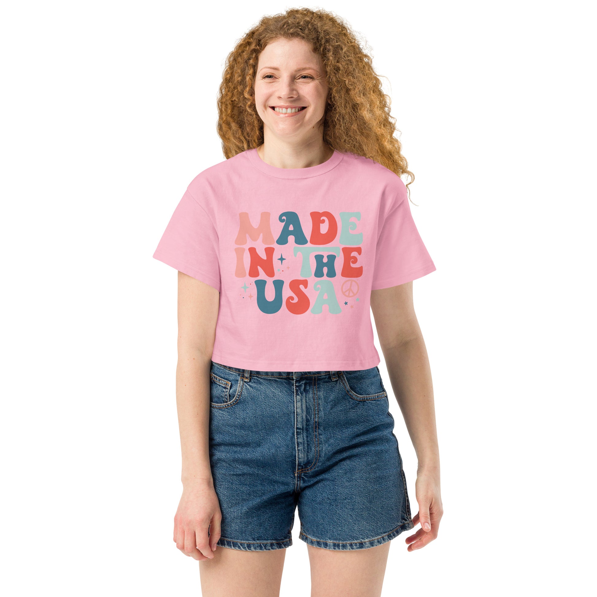 Made in the USA Champion crop top - Pink Candy / XS - Sport Finesse