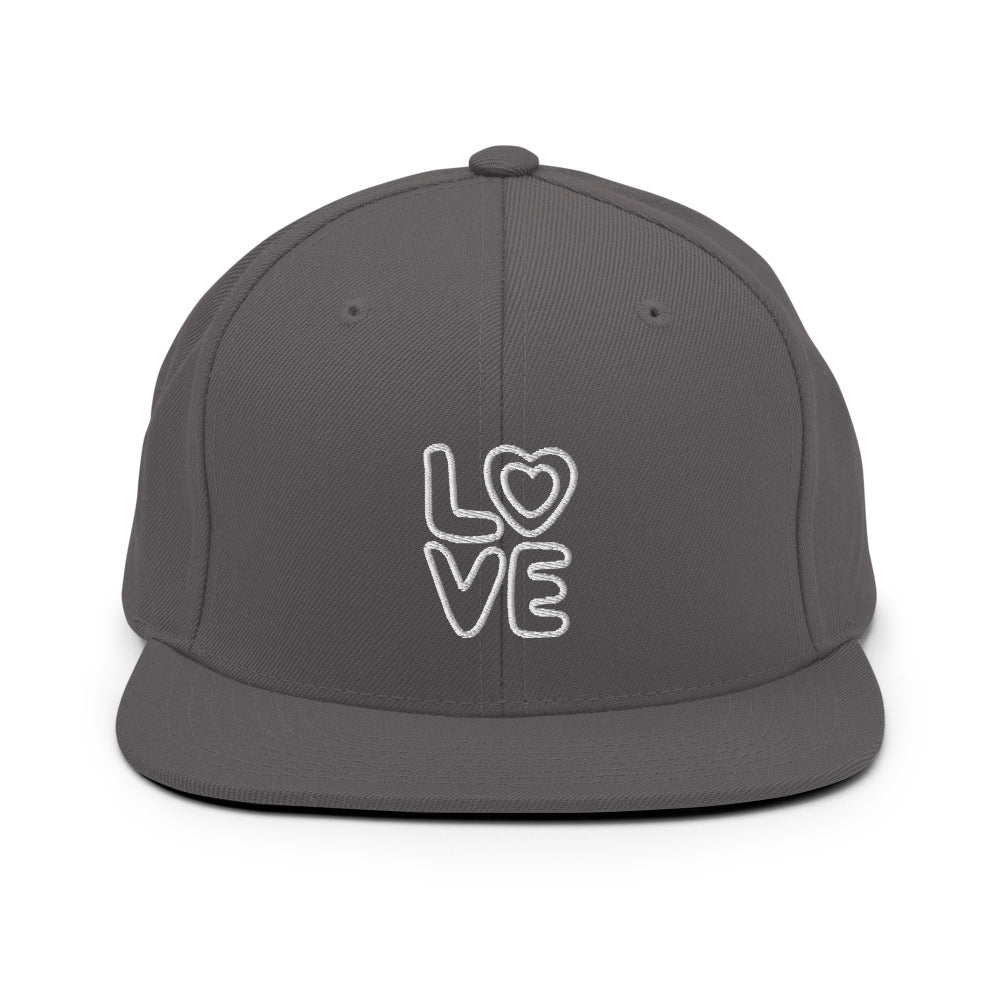 Love Snapback Hat - Dark Grey - Sport Finesse