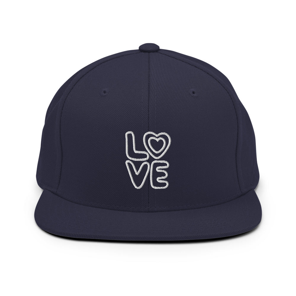 Love Snapback Hat - Navy - Sport Finesse