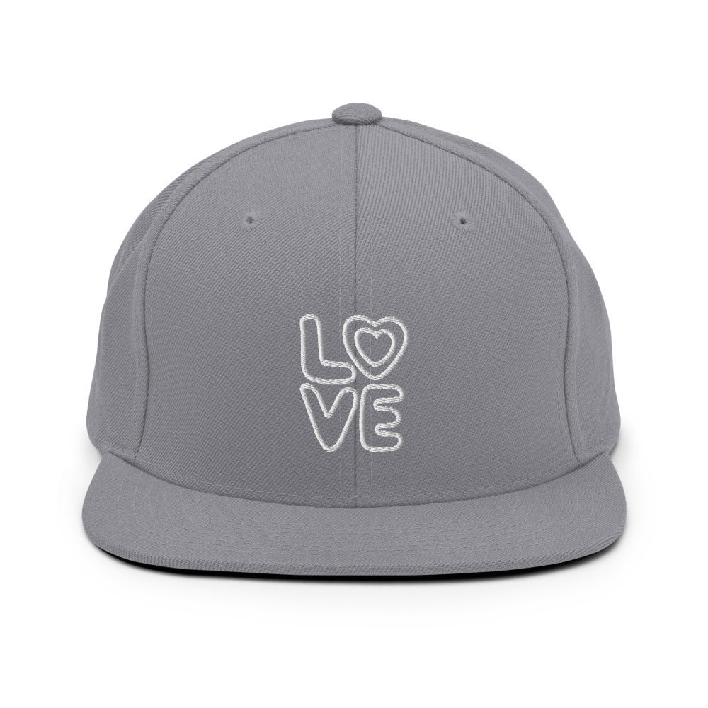 Love Snapback Hat - Silver - Sport Finesse