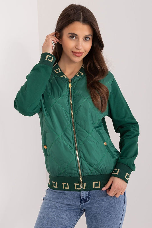 Green Light Jacket with Pattern