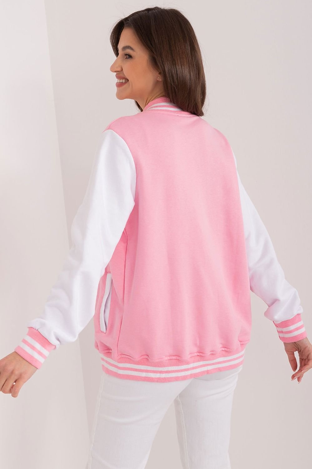 Pink Sporty Style Jacket