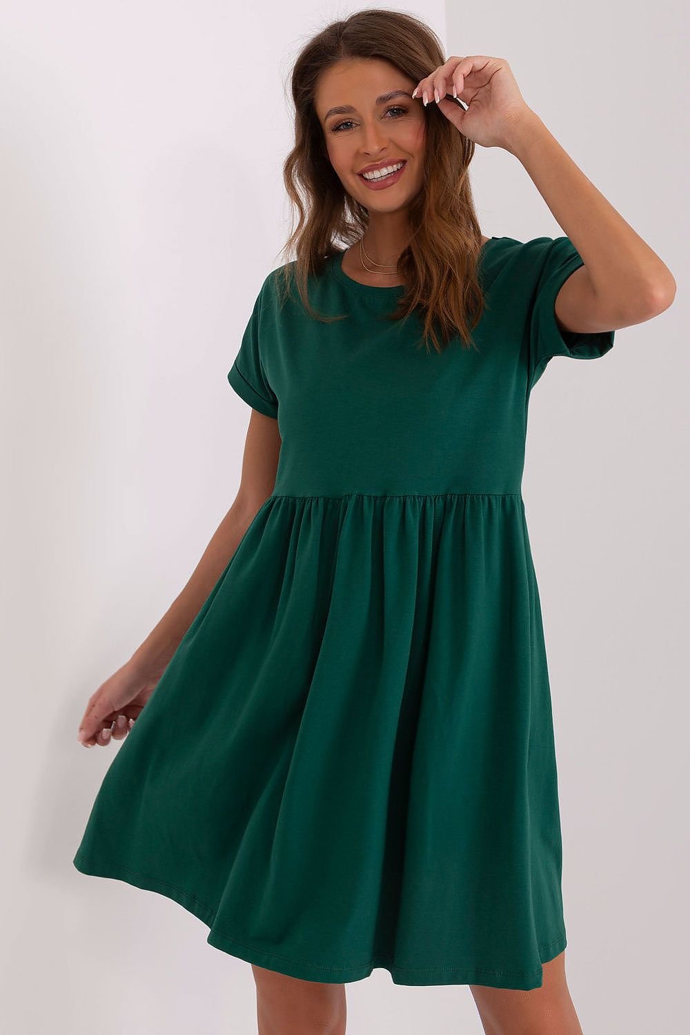 GracefulEase Cotton Flare Dress