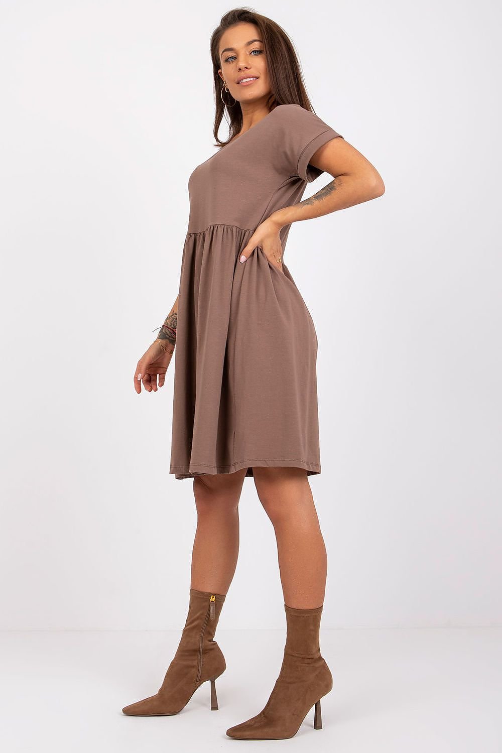 GracefulEase Cotton Flare Dress