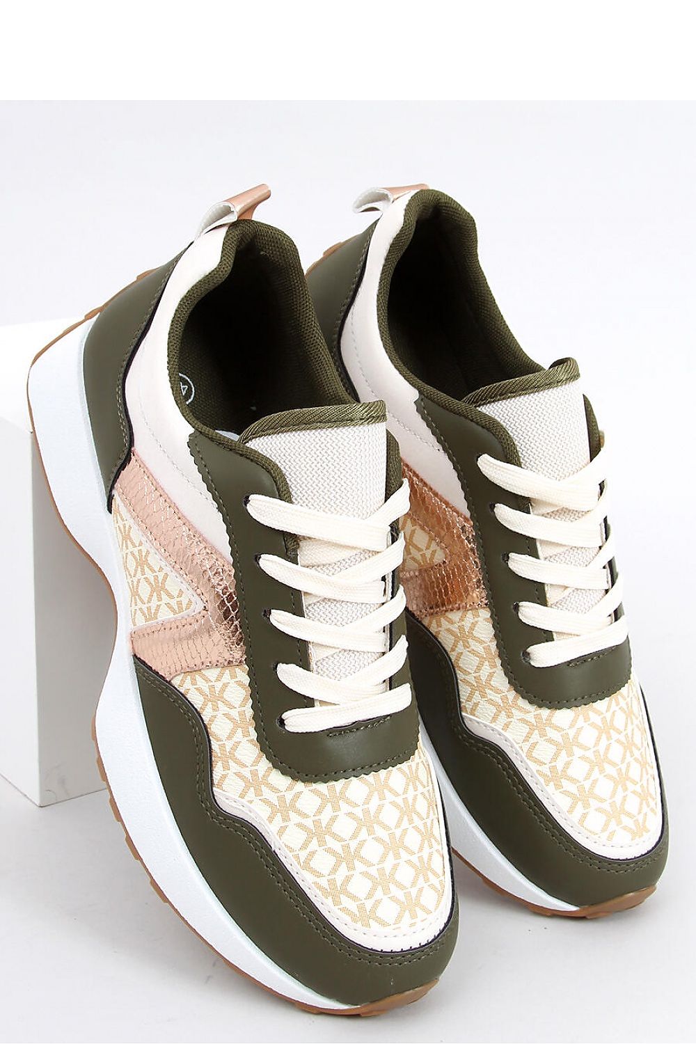 Sporty Glamour Ecological Leather Sneakers