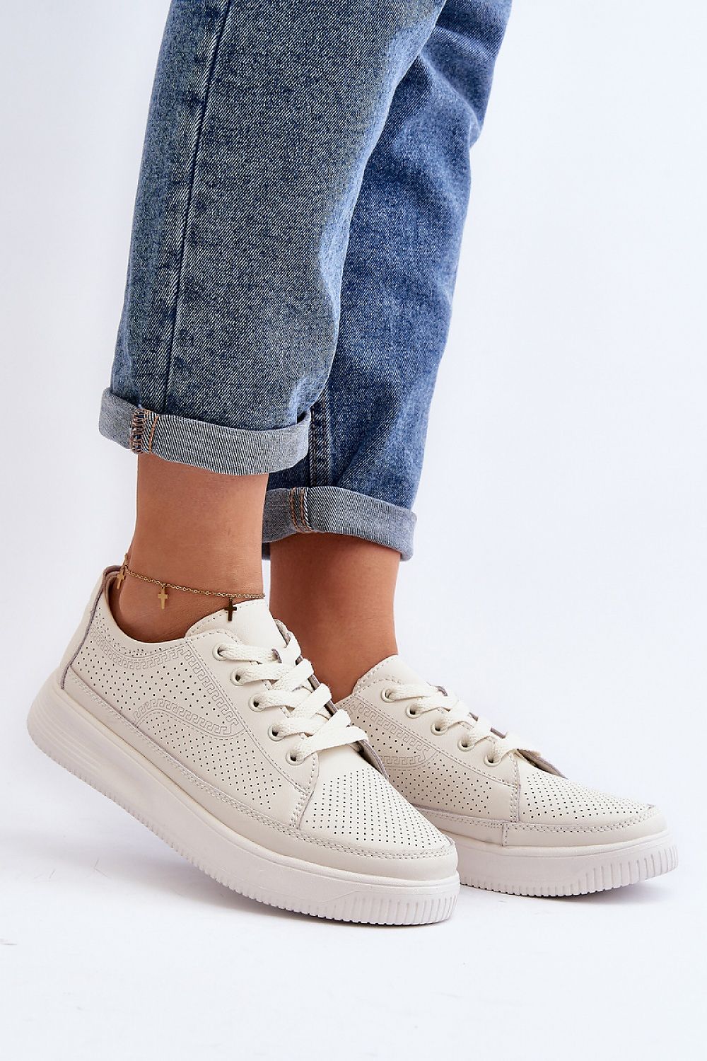 Cream Everyday Natural Leather Trainers - US 5.5 - Sport Finesse
