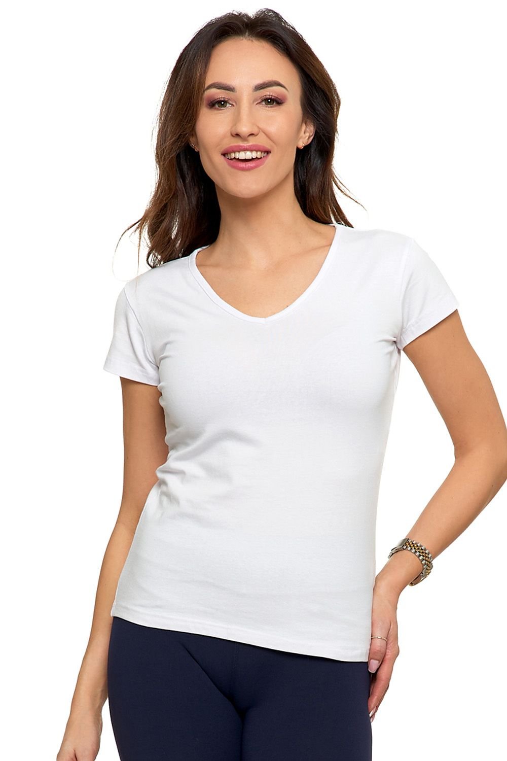 Timeless Comfort Classic V-Neck Tee - White / S - Sport Finesse