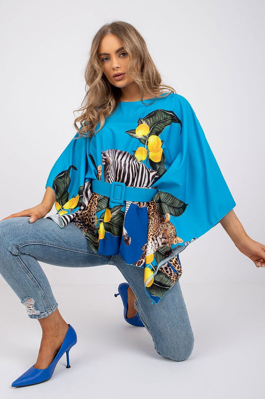 Sunny Escape Animal Patterned Blouse