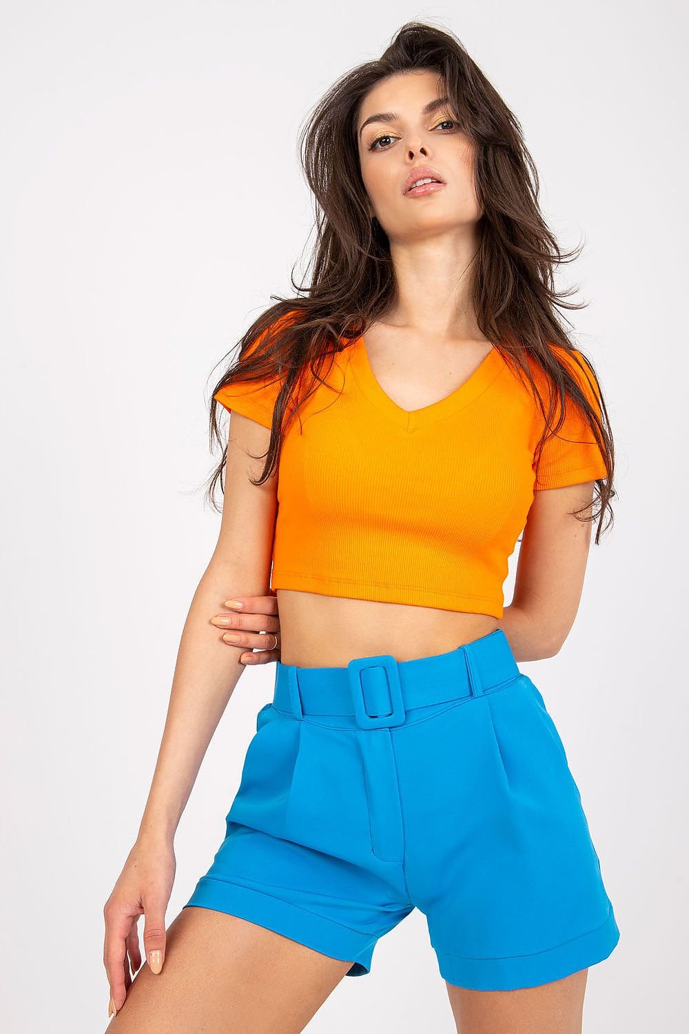 Sunset Stroll Belted Shorts