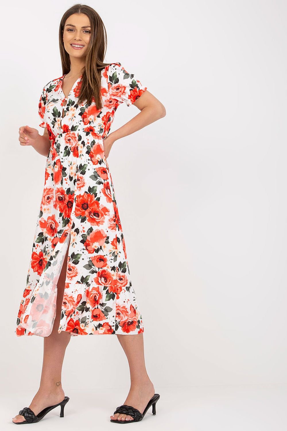Floral Breeze Button-Up Dress