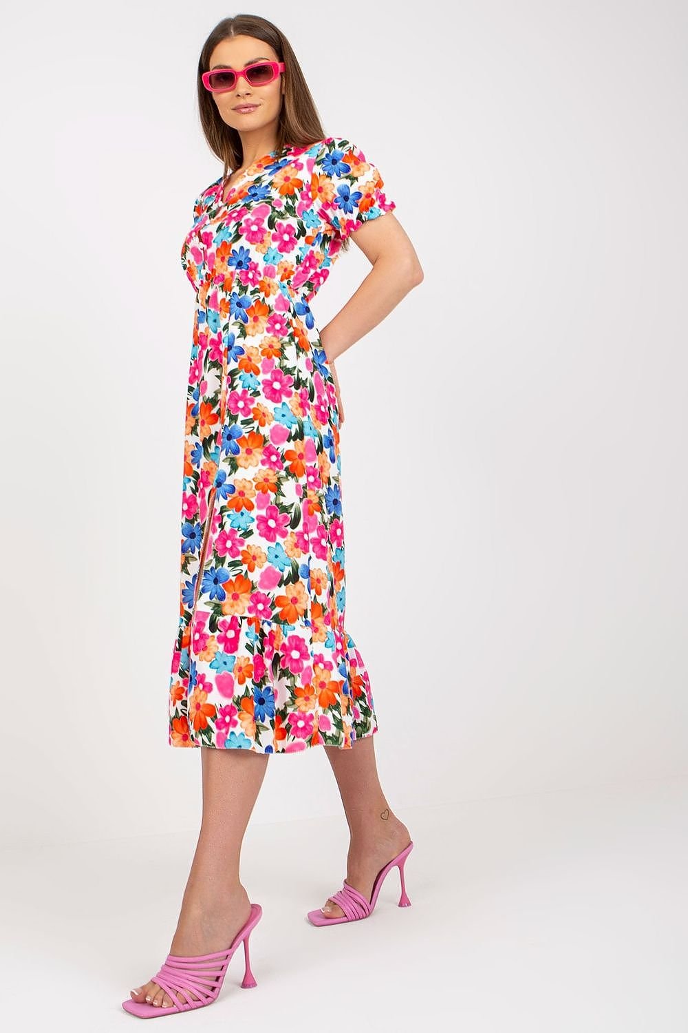 Floral Breeze Button-Up Dress