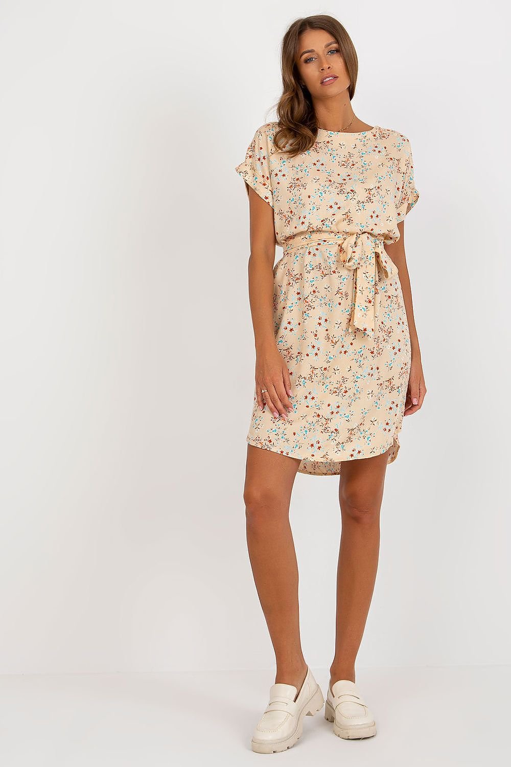 Sunshine Petals Tie-Waist Dress