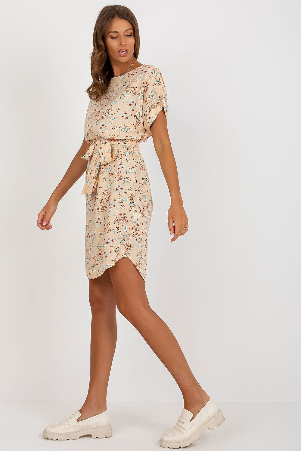 Sunshine Petals Tie-Waist Dress