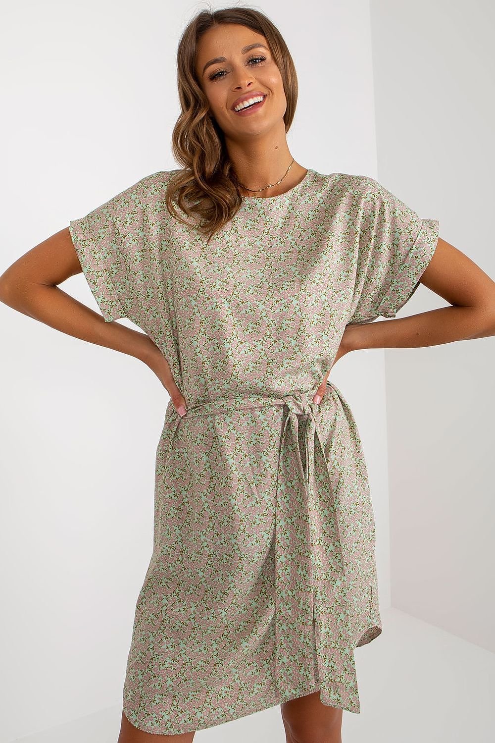 Sunshine Petals Tie-Waist Dress