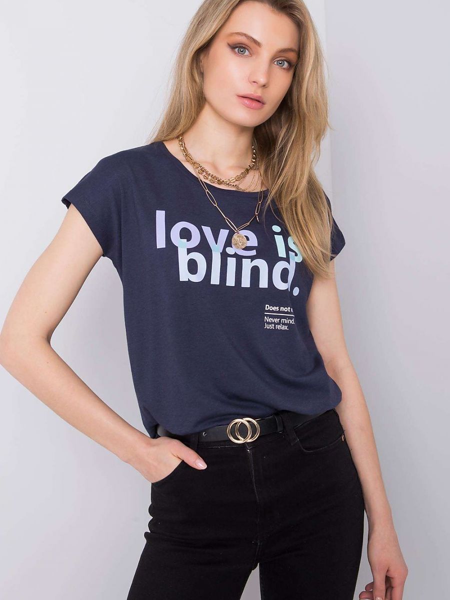 Navy Blue Love is Blind T-Shirt