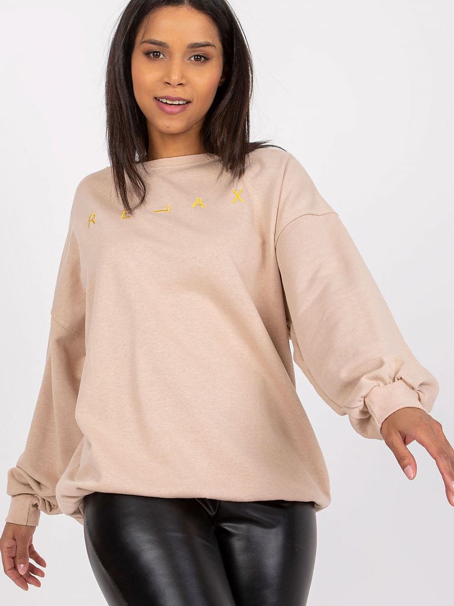 Relax Beige Moda Sweatshirt