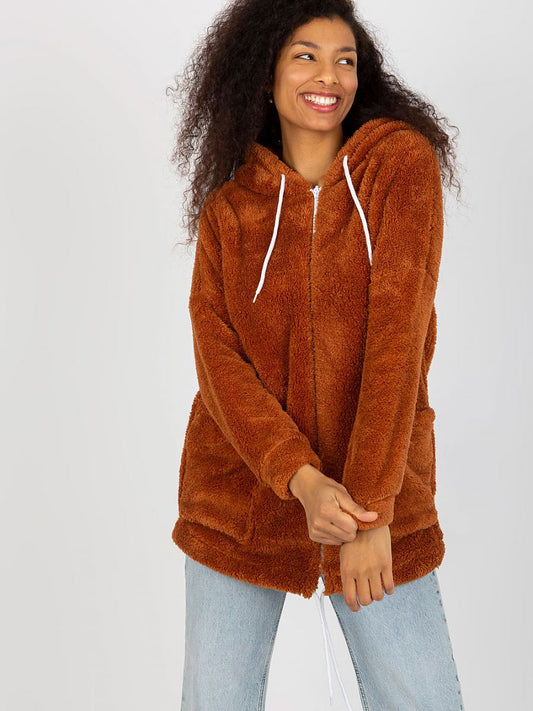 Brown Fur Rue Paris Hoodie