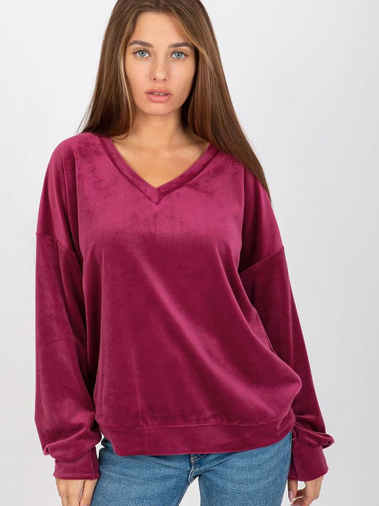 Velour Long Sleeves Vio Sweatshirt