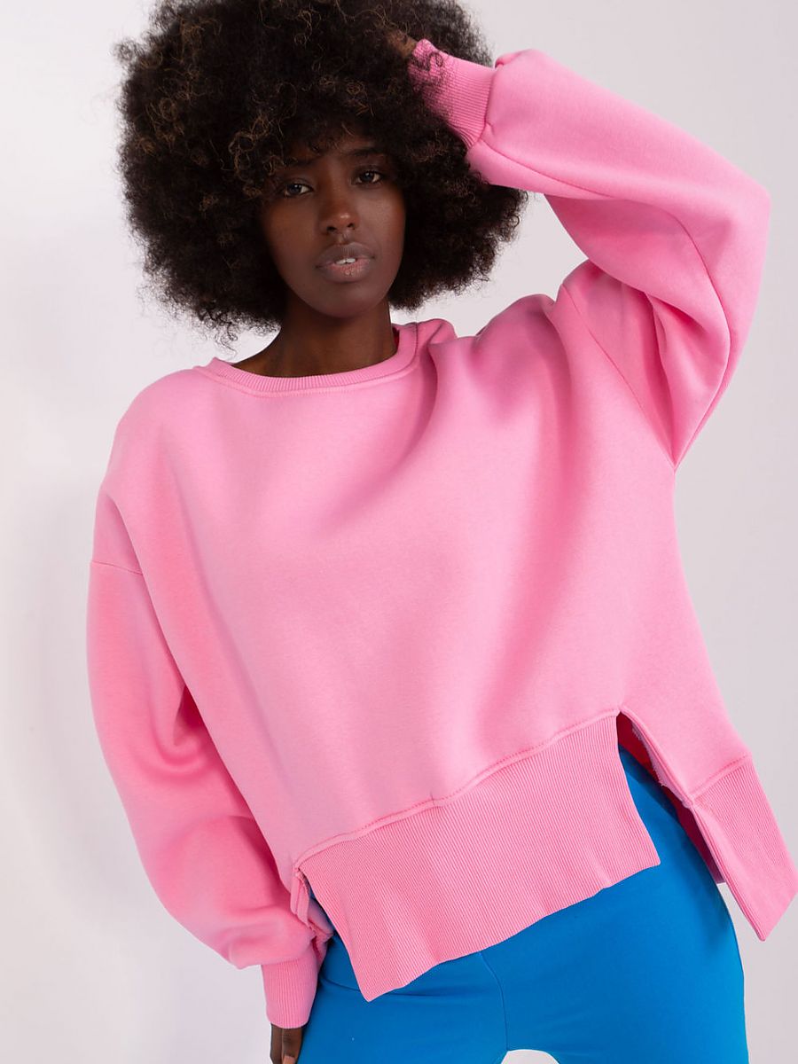 Sleek & Snug: Fashionable Everyday Pink Sweatshirt