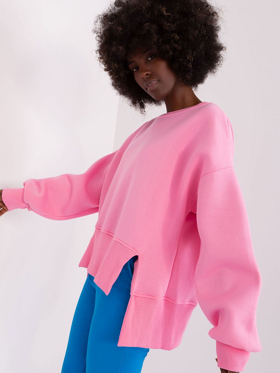 Sleek & Snug: Fashionable Everyday Pink Sweatshirt