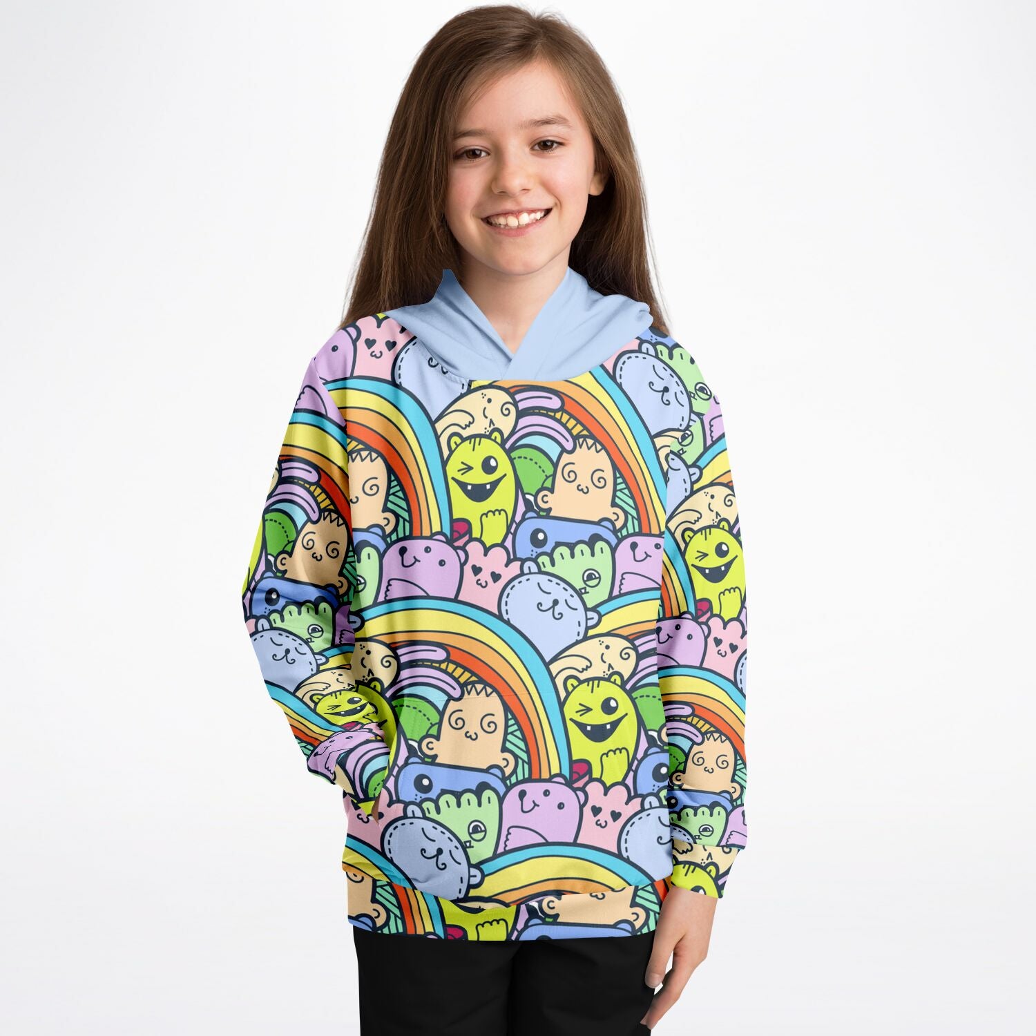 Cute and Cloudy Naughty Monster Hoodie - XXS - 1/2 Years - Sport Finesse