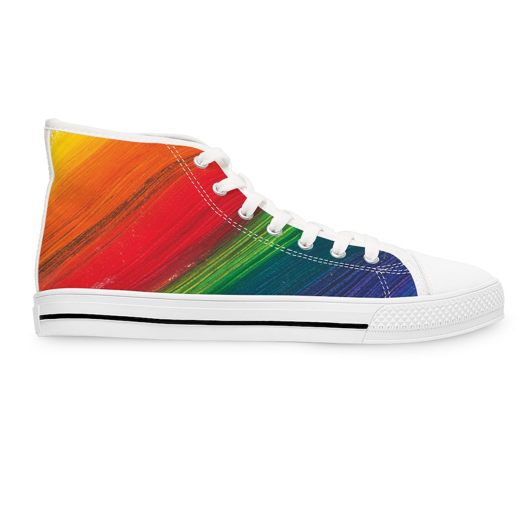 Colorful Women's High Top Sneakers - Sport Finesse
