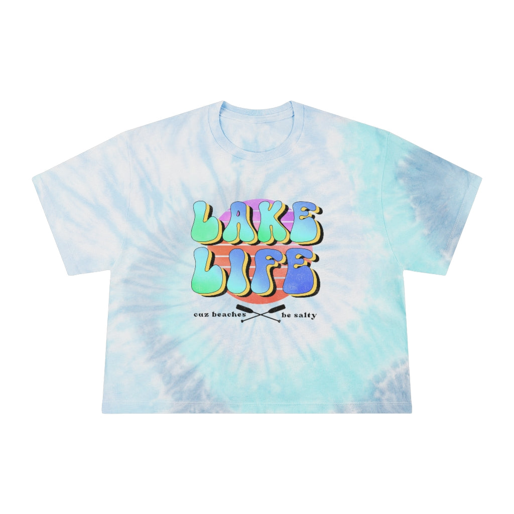 Lake Life Summer Tie-Dye Crop Tee - Sport Finesse