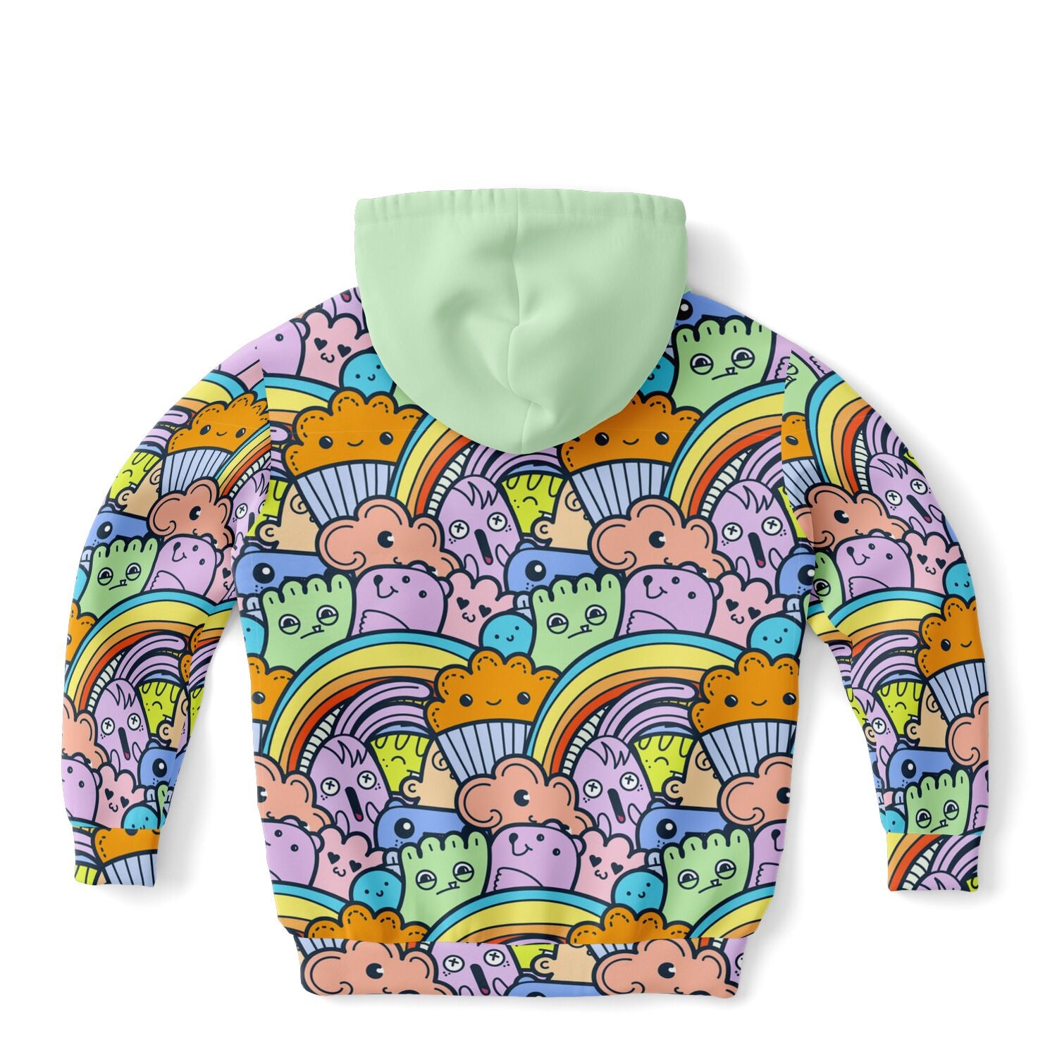 Adorable Doodle Monster and Cloud Hoodie for Children - Sport Finesse