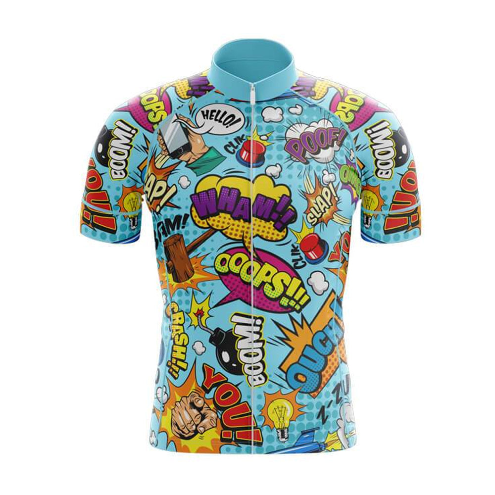 Comic Print Summer Cycling Suit - Sport Finesse