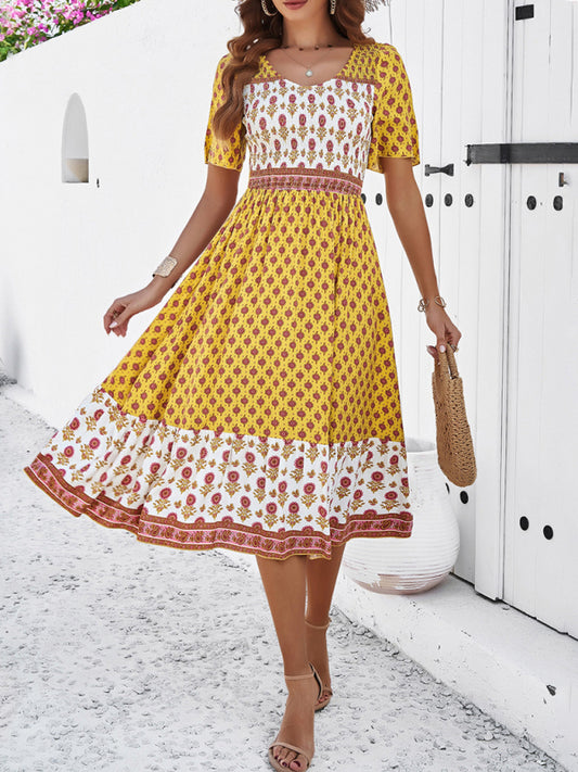 Women's Resort Casual Printed Dress