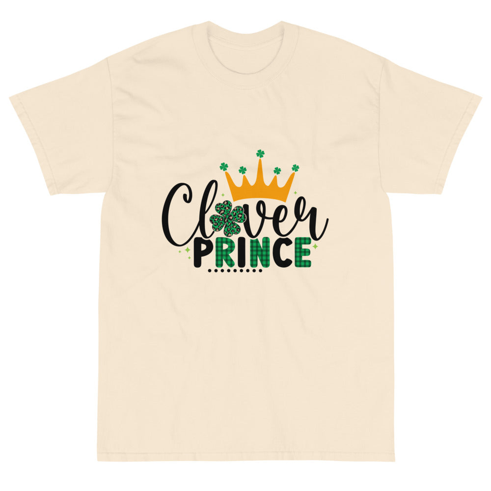 Clover Prince Patty's Day T-Shirt - Natural / S - Sport Finesse
