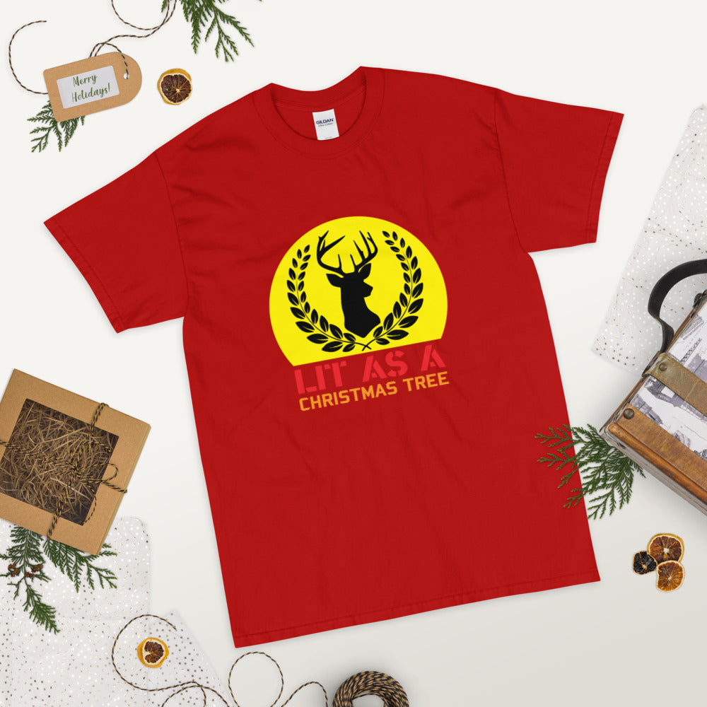 Lit as Christmas Tree Men's T-Shirt - Sport Finesse