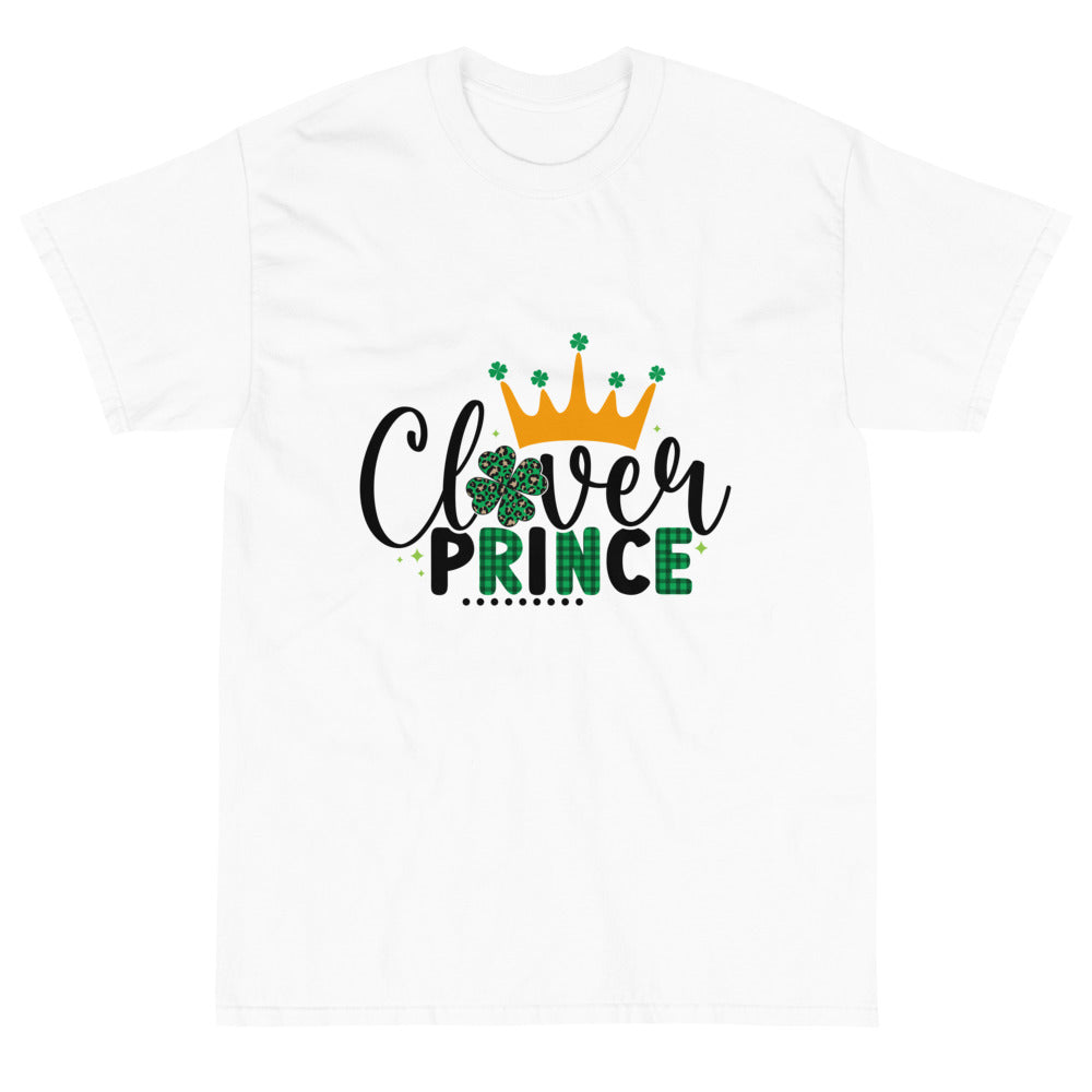 Clover Prince Patty's Day T-Shirt - White / S - Sport Finesse