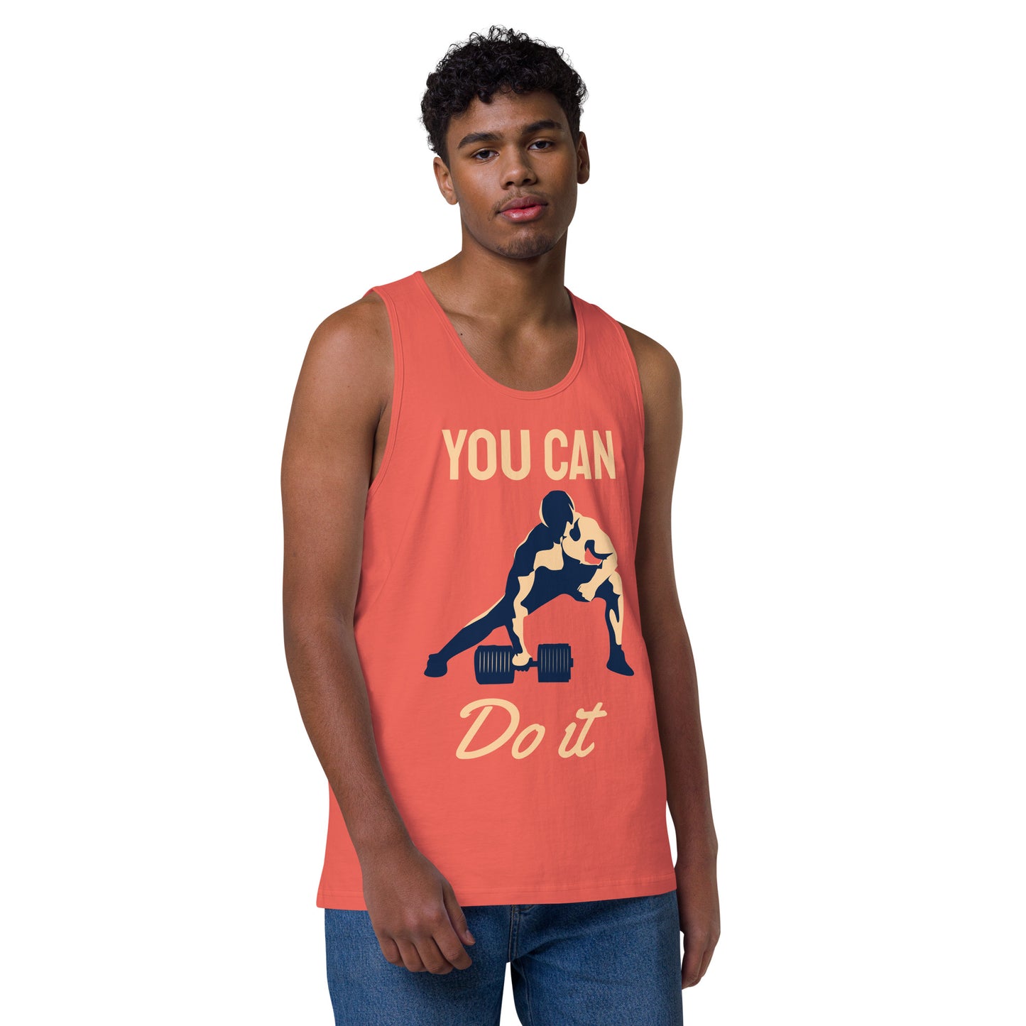 You can do it premium tank top - Coral / S - Sport Finesse