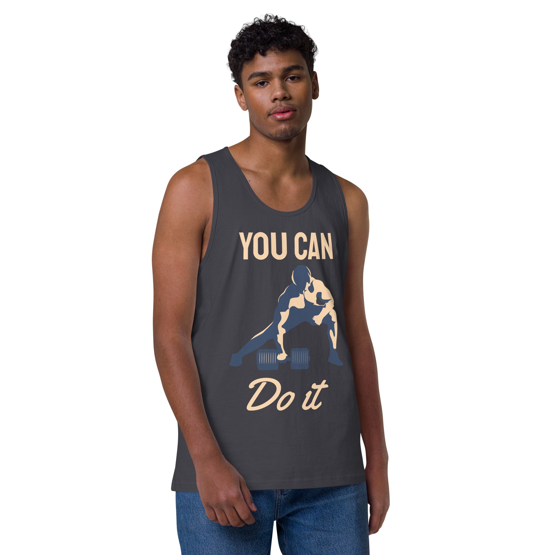 You can do it premium tank top - Navy / S - Sport Finesse