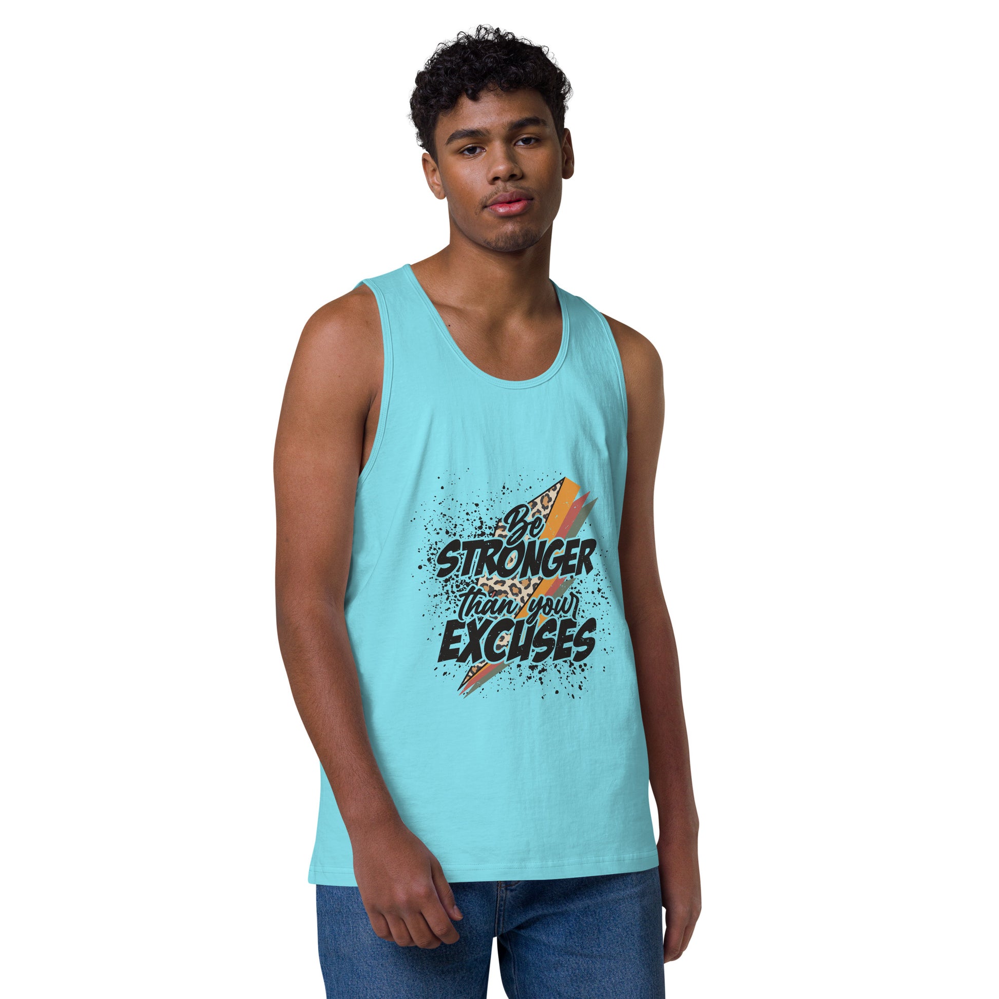 Be Stronger premium tank top - Pacific Blue / S - Sport Finesse