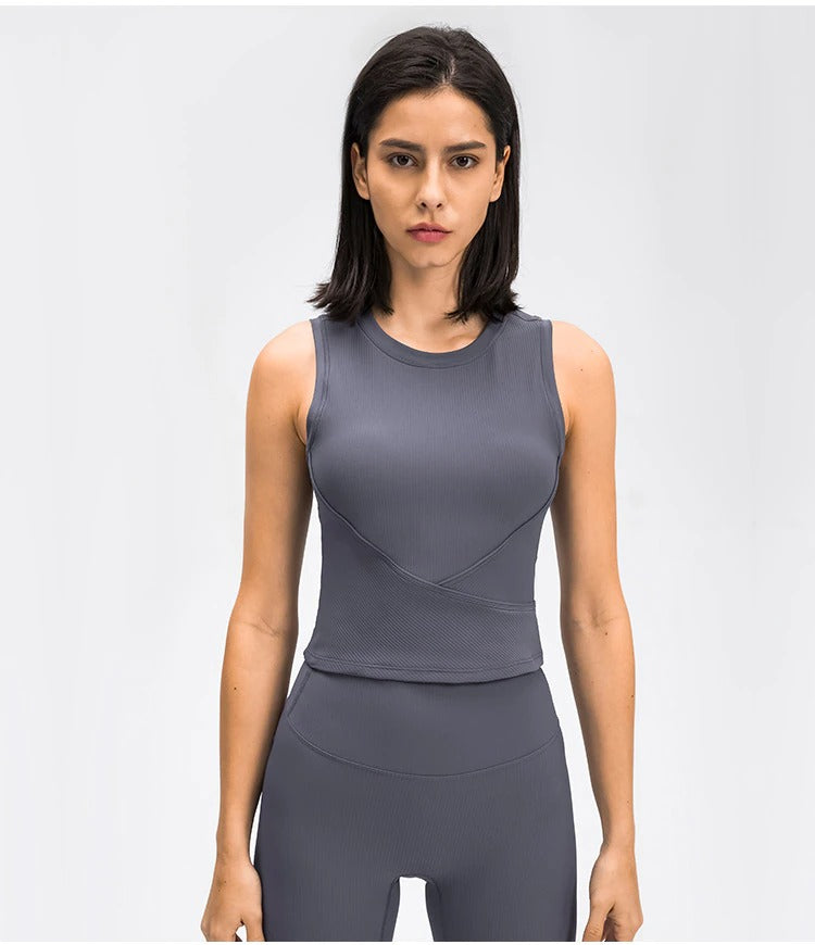 Sports New Style Yoga Top - Grey / 4 - Sport Finesse