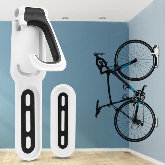 Practical Wall Hook Holder Bicycle Stand - Black White - Sport Finesse