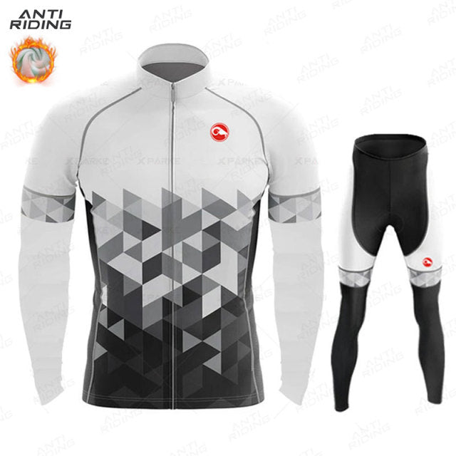 Long Sleeve Thermal Racing Cycling Suit - Style 1 / XL - Sport Finesse