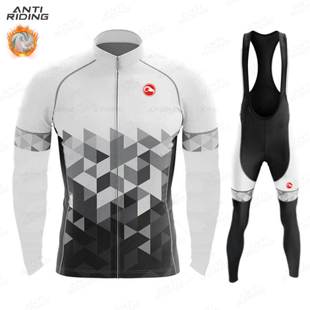 Long Sleeve Thermal Racing Cycling Suit - Style 3 / XL - Sport Finesse