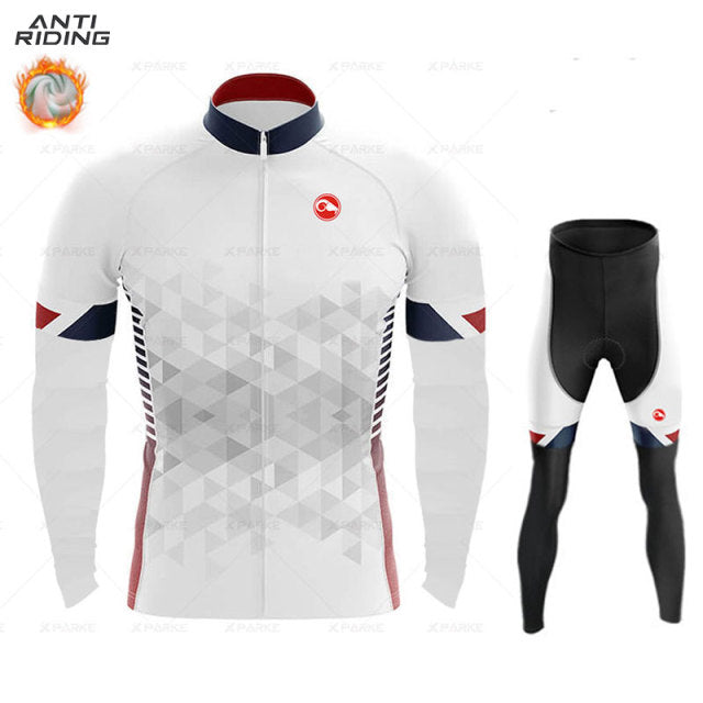 Long Sleeve Thermal Racing Cycling Suit - Style 7 / XL - Sport Finesse