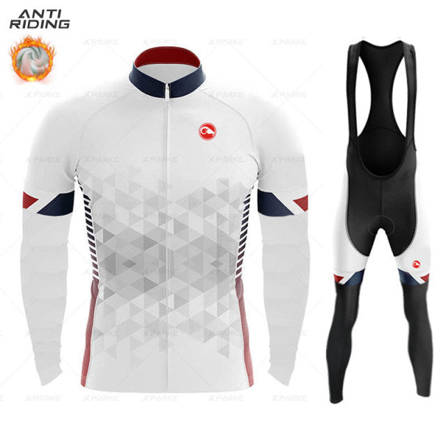Long Sleeve Thermal Racing Cycling Suit - Style 9 / XL - Sport Finesse