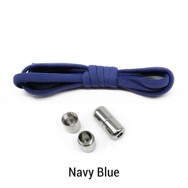 Elastic No Tie Shoelaces - Navy Blue - Sport Finesse