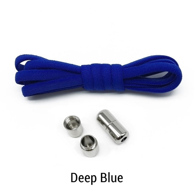 Elastic No Tie Shoelaces - Deep Blue - Sport Finesse
