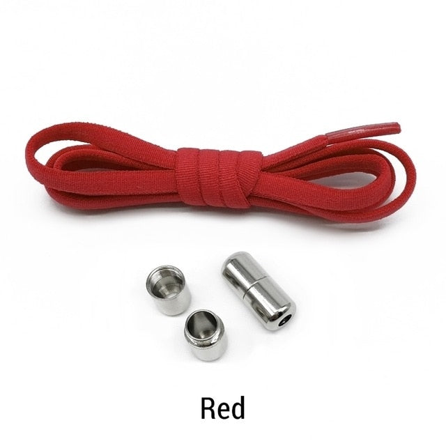 Elastic No Tie Shoelaces - Red - Sport Finesse