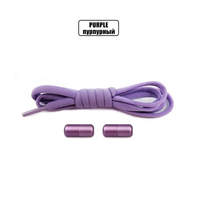 Elastic No Tie Shoelaces - All Purple - Sport Finesse